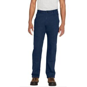 NEW Cat Canvas Men's 32x30 Flex Waistband Utility Cargo Pants Navy Workwear